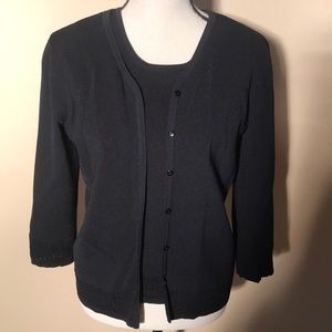 Black Cardigan with Tank!